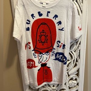 Burberry tee.  No stains. Smoke free home.